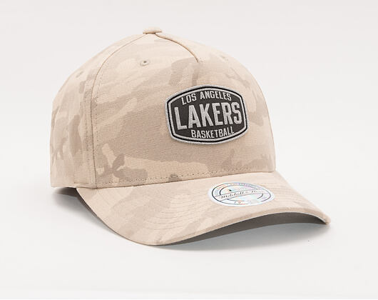 Kšiltovka Mitchell & Ness Los Angeles Lakers 612 Khaki Camo