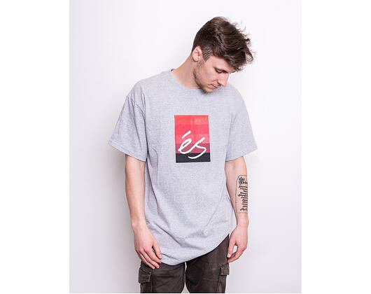 Triko éS Block Gradient Tee GREY HEATHER