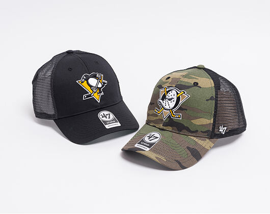 Kšiltovka 47 Brand Pittsburgh Penguins Branson MVP Trucker Black