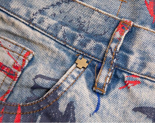 Kraťasy Pink Dolphin Liberty Scratch Denim