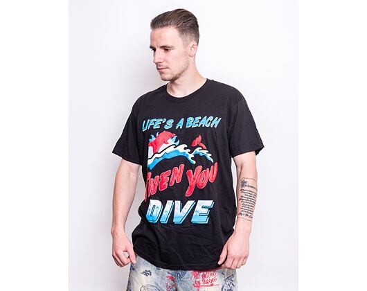 Triko Pink Dolphin Beach Life Tee