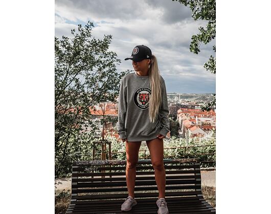 Mikina New Era MLB Cooperstown Crew Fleece Detroit Tigers Heather Gray