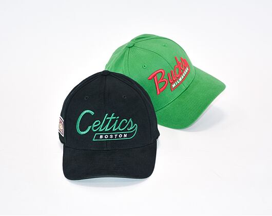 Kšiltovka Mitchell & Ness Boston Celtics 831 Vintage Tailscript Black