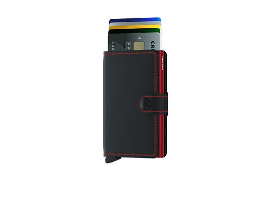 Peněženka Secrid Miniwallet Matte Black & Red