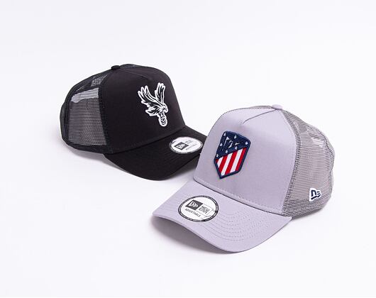 Kšiltovka New Era 9FORTY A-FRAME Trucker Essential Athletico Madrid Gray