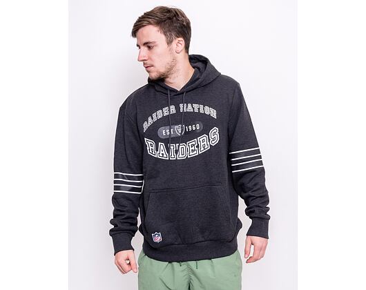 Mikina New Era NFL Wordmark Graphic Hoody Oakland Raiders Heather Graphite