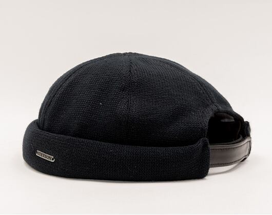 Docker Cap Stetson Cotton Knit Black 8811101