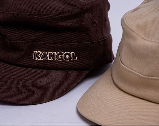 Kšiltovka Kangol Cotton Twill Army Cap Brown