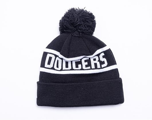 Kulich New Era MLB Team JAKE bobble Cuff Knit Los Angeles Dodgers  Black / Optic White