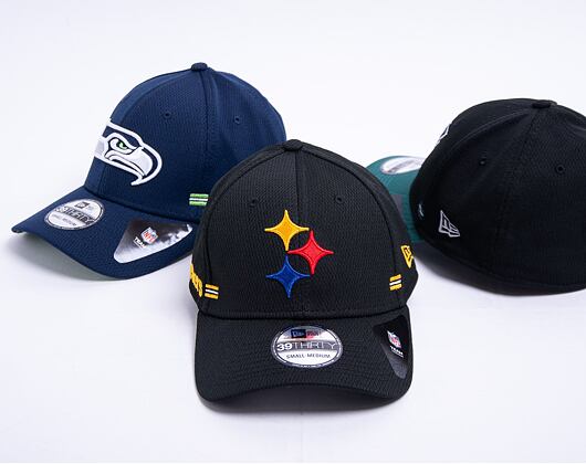 Kšiltovka New Era 39THIRTY NFL20 Sideline Home Pittsburgh Steelers Stretch Fit Team Color
