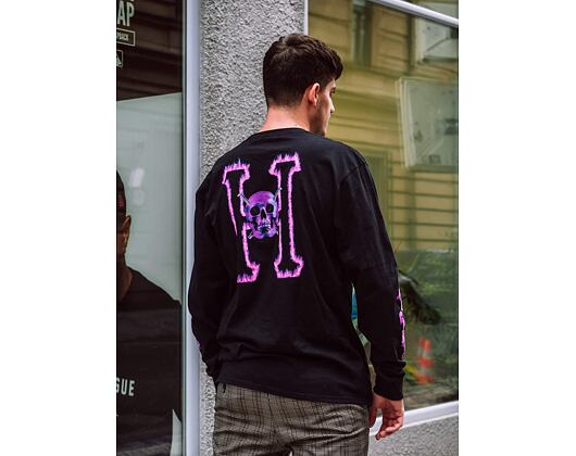 Triko S Dlouhým Rukávem HUF Screw Head Classic H Black