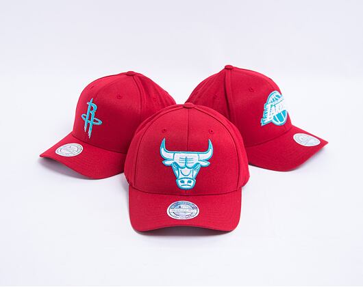 Kšiltovka Mitchell & Ness Red/Teal Snapback Chicago Bulls