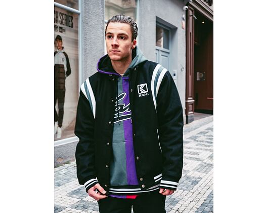 Bunda Karl Kani OG Wool Blend College Jacket Black 6075083