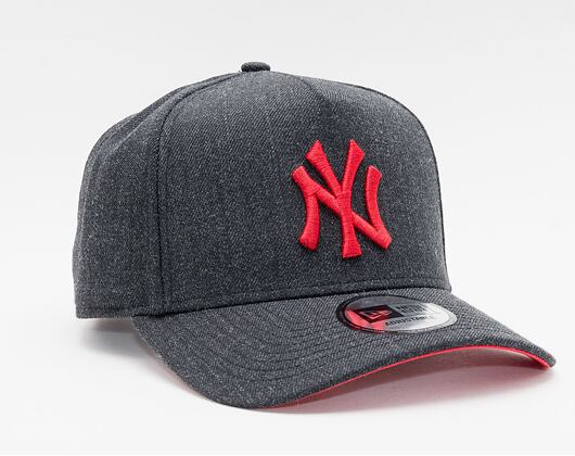 Kšiltovka New Era 9FORTY A-Frame Trucker MLB Heather Pop New York Yankees Snapback Black / CYR