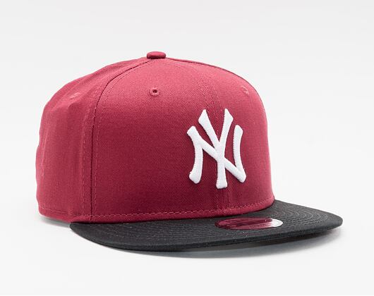Dětská kšiltovka New Era 9FIFTY Kids MLB Color Block New York Yankees Snapback Cardinal / Black