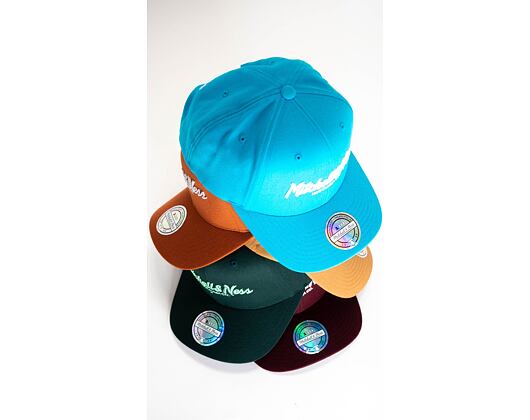 Kšiltovka Mitchell & Ness Pinscript High Crown 110 Teal Snapback