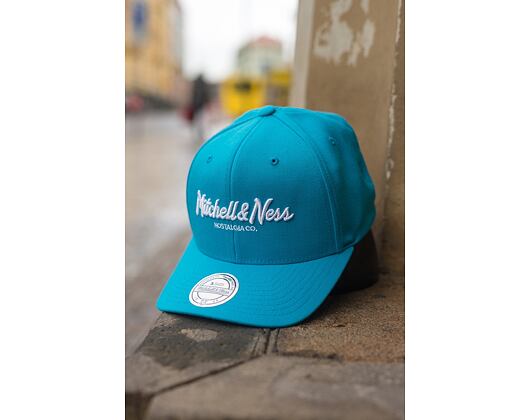 Kšiltovka Mitchell & Ness Pinscript High Crown 110 Teal Snapback