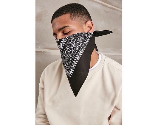 Šátek Urban Classic TB4068 Bandana Black / White