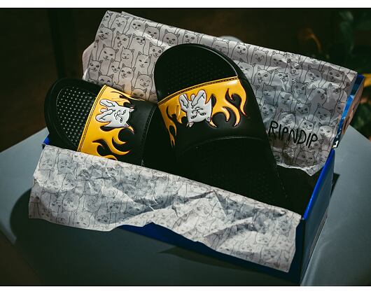 Pantofle RIP N DIP Welcome To Heck Slides RND4288 Black