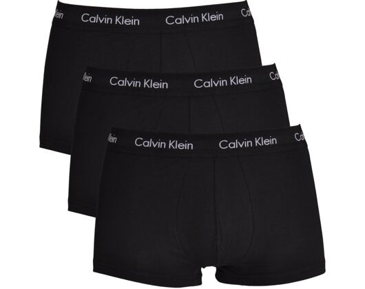Boxerky Calvin Klein 3Pack Low Rise Trunks Black