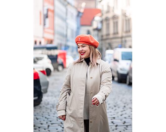 Baret Kangol Wool Jax Beret Fiery Orange K3107ST-FO787