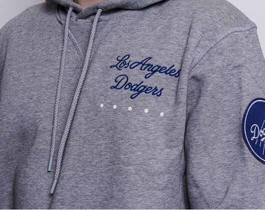 Mikina New Era MLB Heritage Pull Over Hoody Los Angeles Dodgers Light Grey Heather