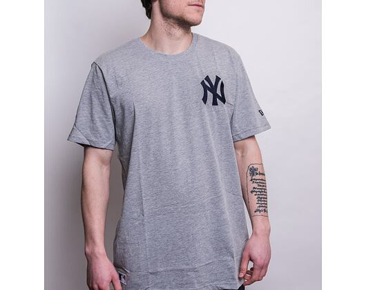 Triko New Era MLB Chest Logo New York Yankees Light Grey Heather