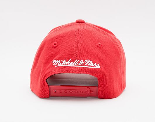 Kšiltovka Mitchell & Ness - Branded Pinscript Classic Red - Scarlet / White