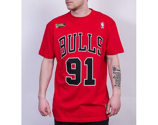 Triko Mitchell & Ness INTL972 Chicago Bulls Dennis Rodman 91 Red