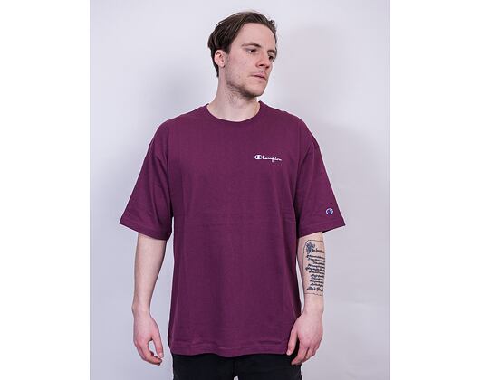 Triko Champion Oversized Crewneck T-Shirt 214282 WRE Wine Red