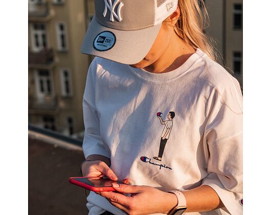 Triko Champion Crewneck T-Shirt White 214419 WW006