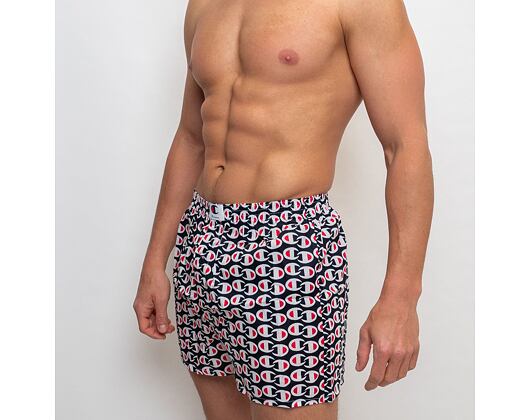 Pánské Trenky Champion Loose Boxer Premium C Navy Print