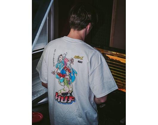 Triko HUF Street Fighter Chun-Li & Cammy T-Shirt White