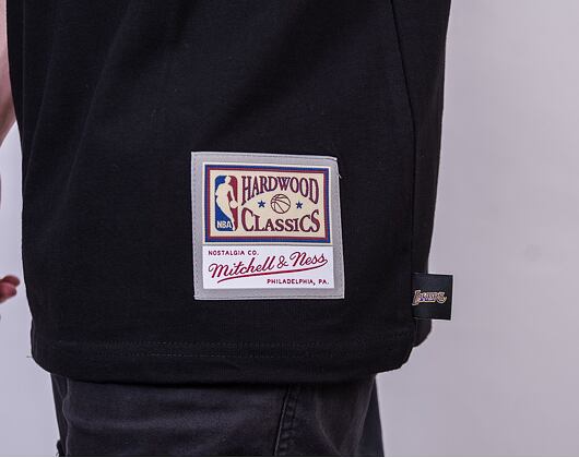Triko Mitchell & Ness Los Angeles Lakers Flames Tee SSTEBW19142 Black