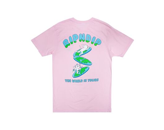 Triko RIP N DIP The World Is Yours Tee RND4979 Light Pink