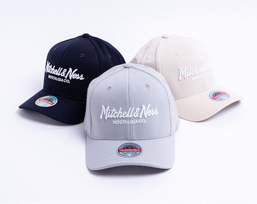 Kšiltovka Mitchell & Ness - Branded Pinscript Classic Red - Grey