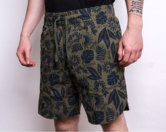 Kraťasy New Era Floral All Over Print New Olive / Navy