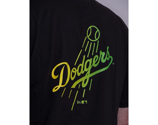 Triko New Era MLB Neon Los Angeles Dodgers Black / Neon Green