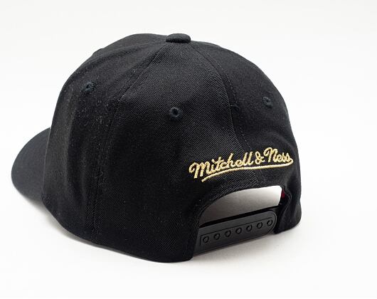 Kšiltovka Mitchell & Ness Pinscript Redline Snapback Branded Black / Gold