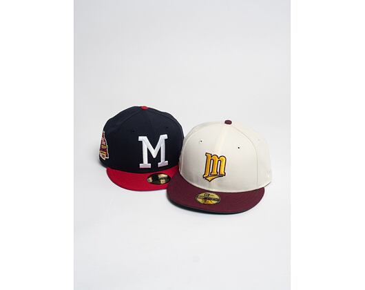 Kšiltovka New Era 59FIFTY 1957 World Series Side Patch Milwaukee Braves Cooperstown Navy Red