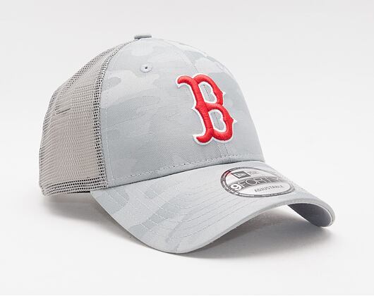 Kšiltovka New Era 9FORTY MLB Home Field Trucker Boston Red Sox Strapback Gray