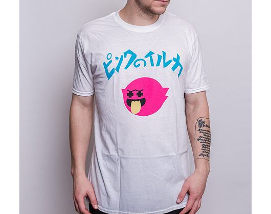 Triko Pink Dolphin RETRO GHOST TEE PS12211RGWH WHITE