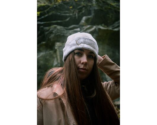 Kulich Karl Kani KK Signature Tiedye Beanie Sand/ White