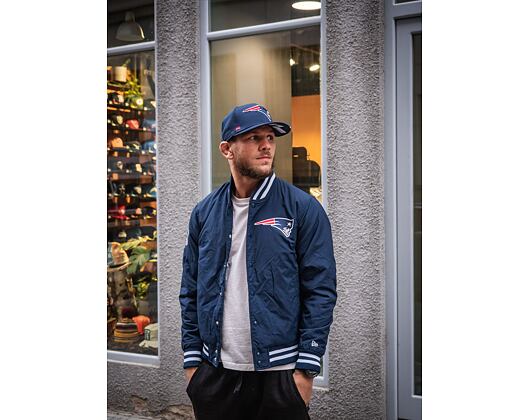 Bunda New Era NFL Team Wordmark Bomber New England Patriots Blue