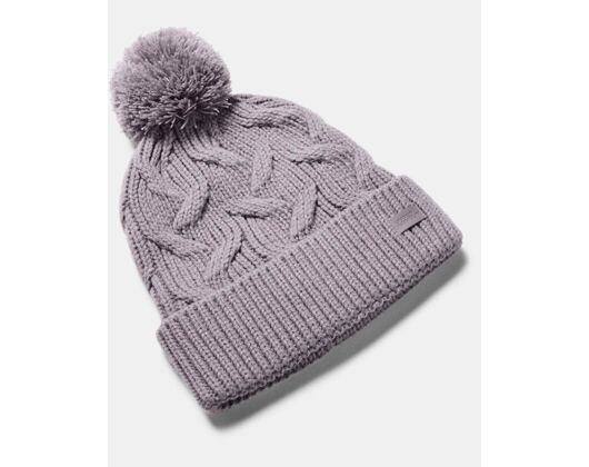 Dámský kulich Under Armour Around Town Pom Beanie Plum