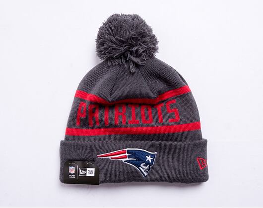 Kulich New Era NFL Jake Cuff Knit New England Patriots Grey