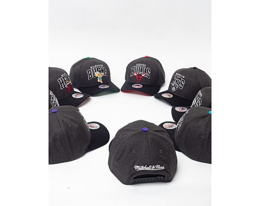 Kšiltovka Mitchell & Ness Milwaukee Bucks G2 Arch 110 Snapback Grey / Black
