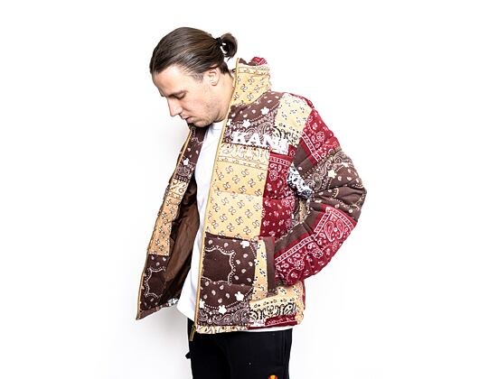 Bunda Karl Kani 6076775 KK Retro Paisley Corduroy Puffer Jacket Sand/Brown KM214-047-1