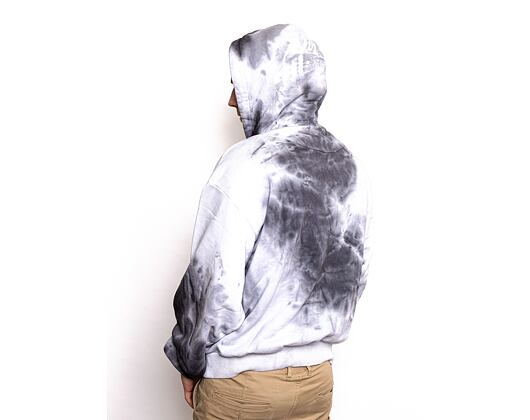 Mikina Karl Kani 6028807 KK Signature KKJ Tie Dye OS Hoodie Black/White/Grey KM214-038-2
