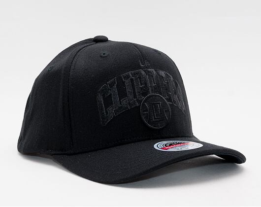 Kšiltovka Mitchell & Ness Los Angeles Clippers Black Out Arch 110 Snapback Black